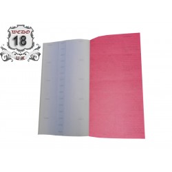 DRY CLEANER TICKET BOOK-LONG COUNTER BOOK-- RED